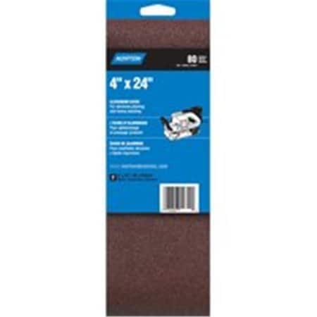 Norton Co Norton 48725 4X24 Belt Handy Pack Grit 80 2 Pack 3308996